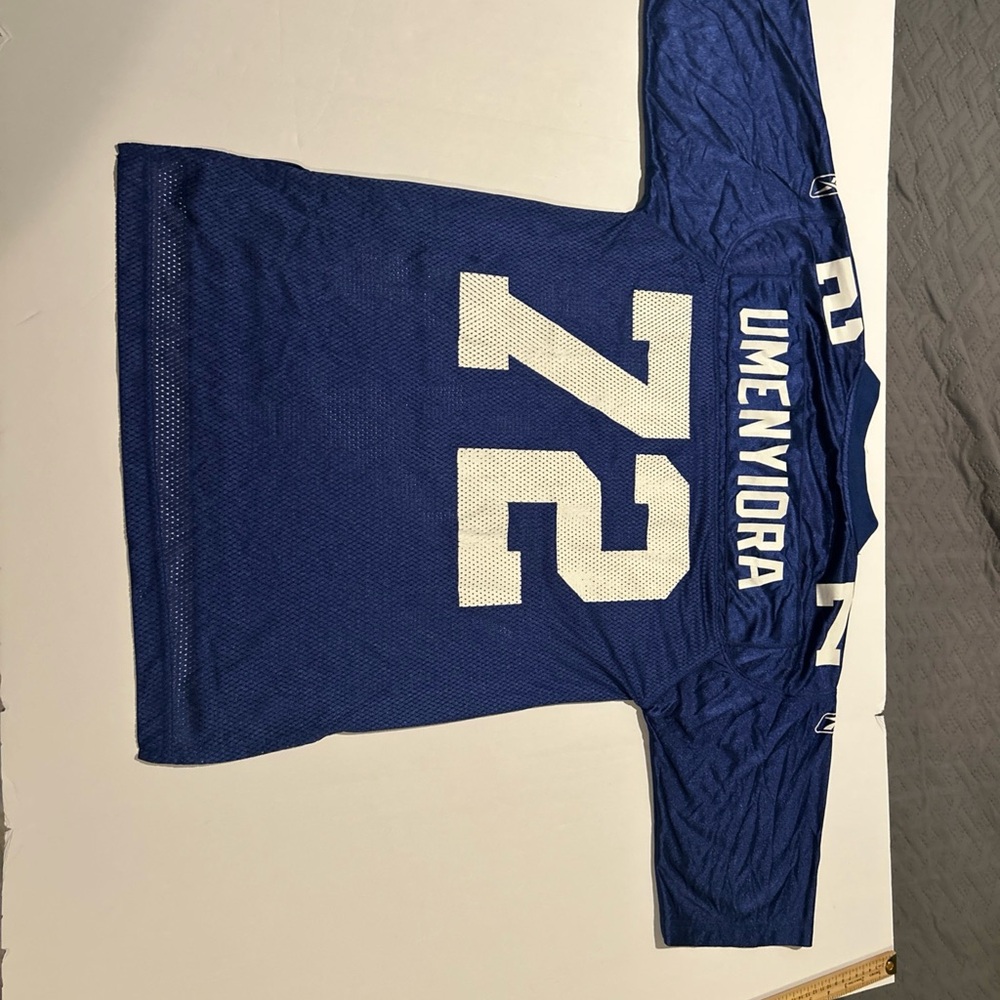 Reebok Blue and White Men's Jersey